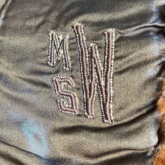 Rare Vintage Circa 1940-1950 Auburn Chestnut Mink Fur Wrap Cape Bridal Stole - Picture 11 of 11